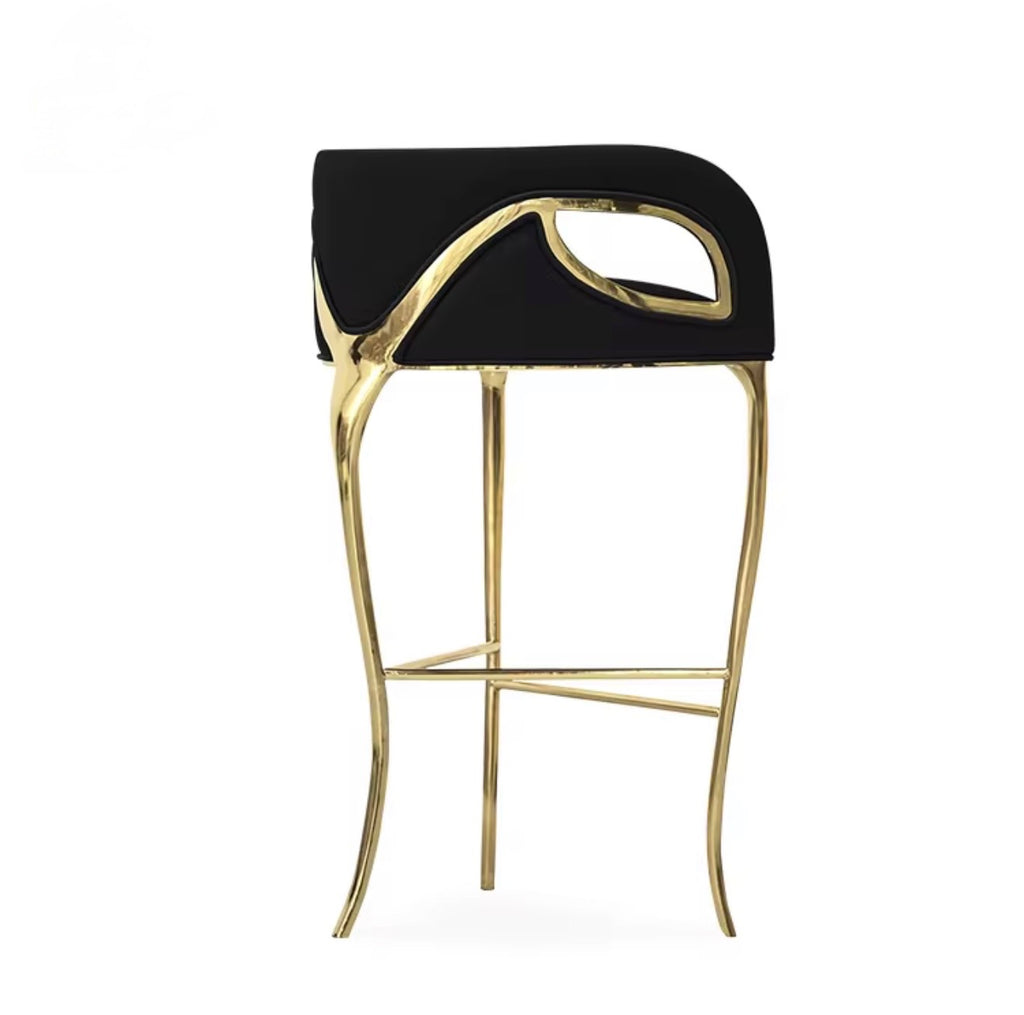 Casa Milano – Aurelia Gold Bar Stool (Set of 2)