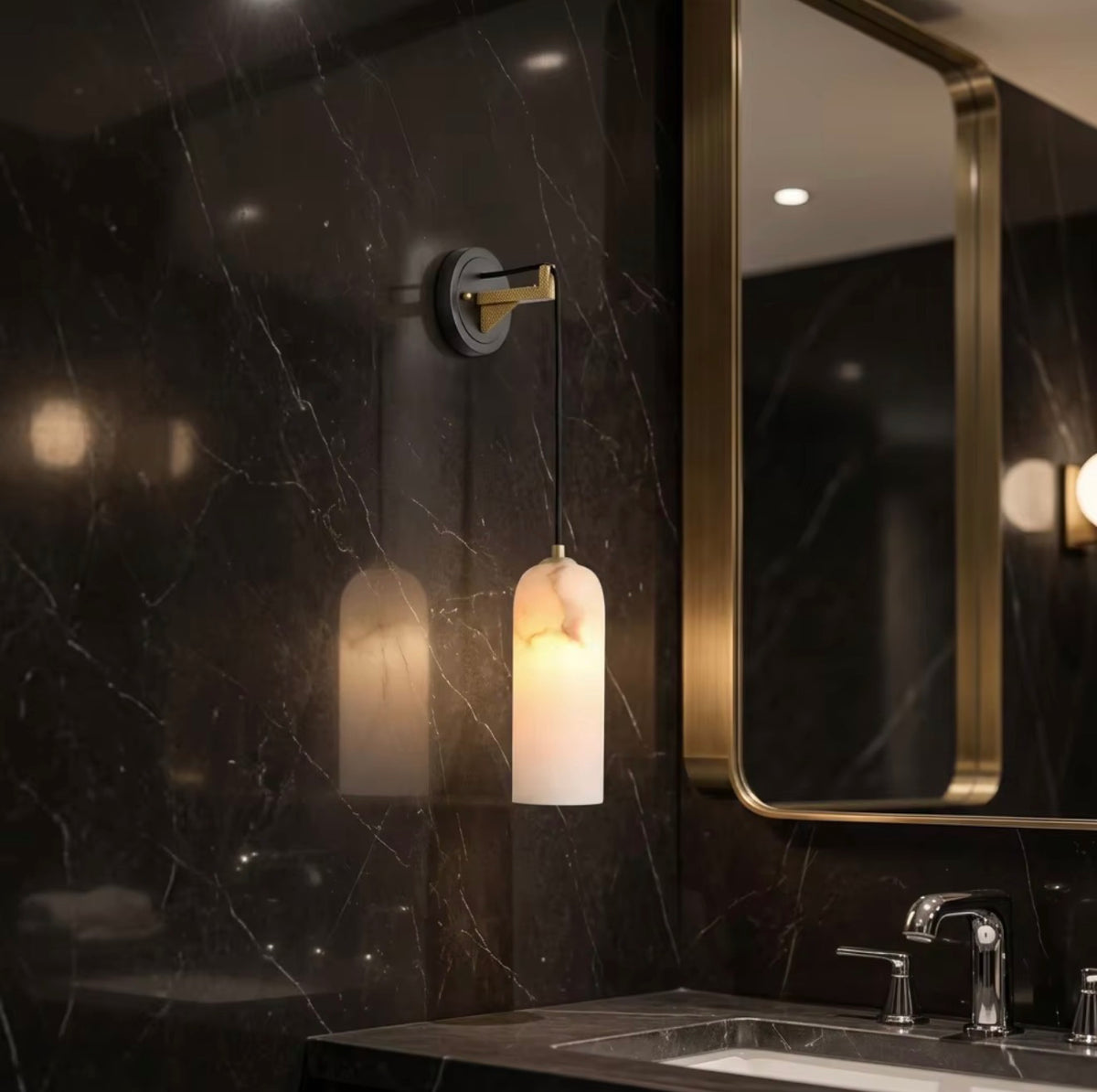 EMERALD SPANISH NATURAL MARBLE WALL LAMP