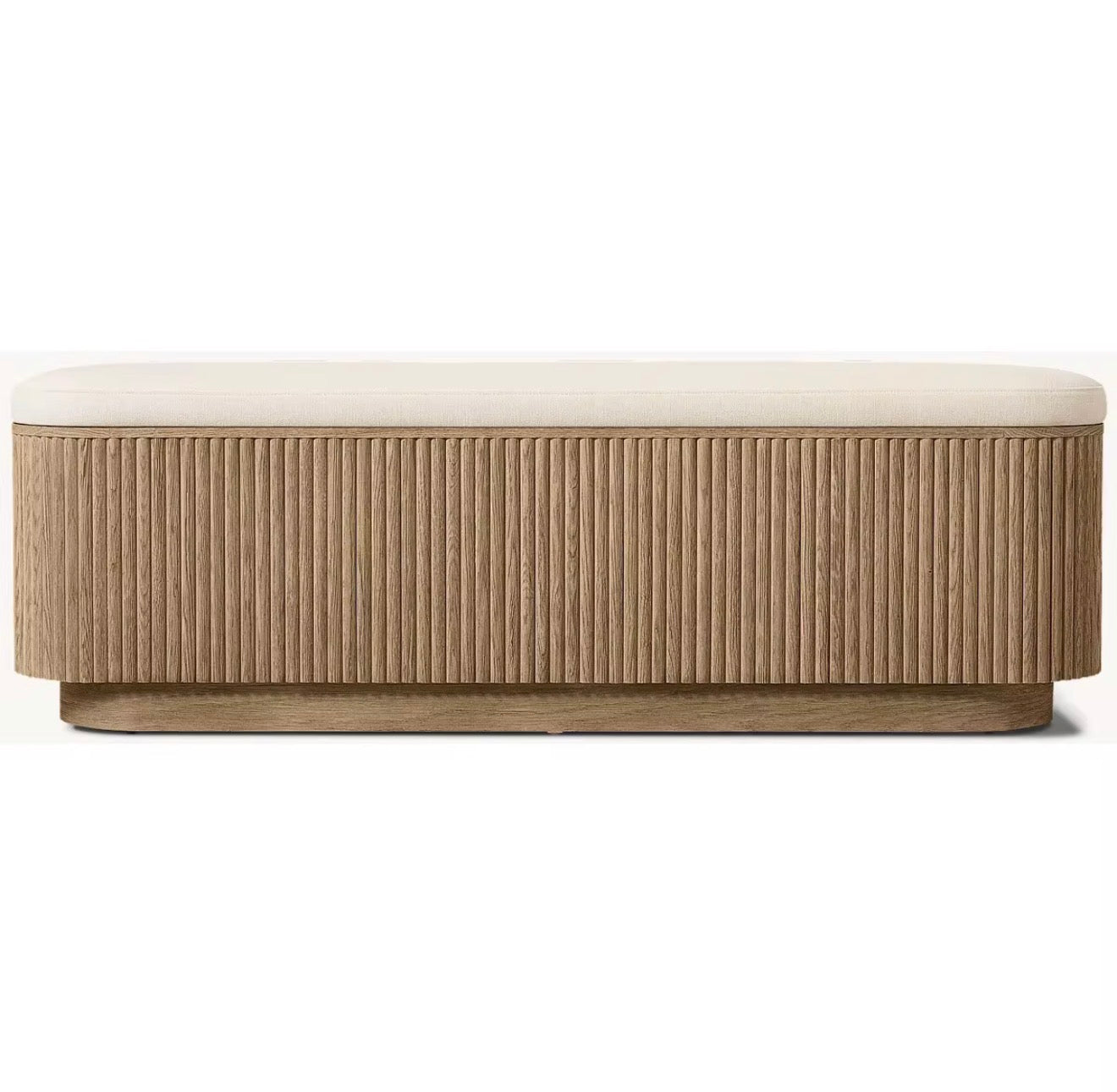 Casa Milano Siena Fluted Storage Bench