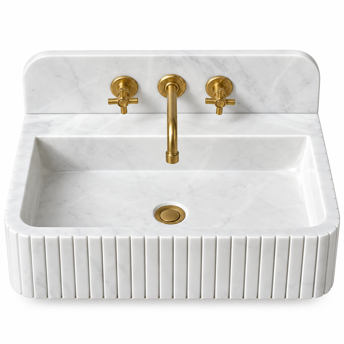 BIANCA WHITE MARBLE COUNTERTOP BASIN