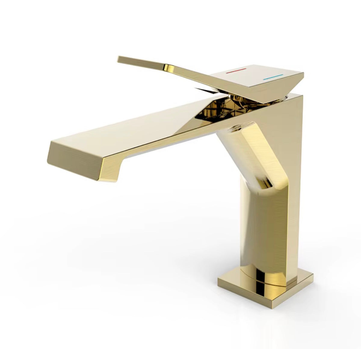 ANALIA GOLD BRASS WATERFALL BASIN FAUCET