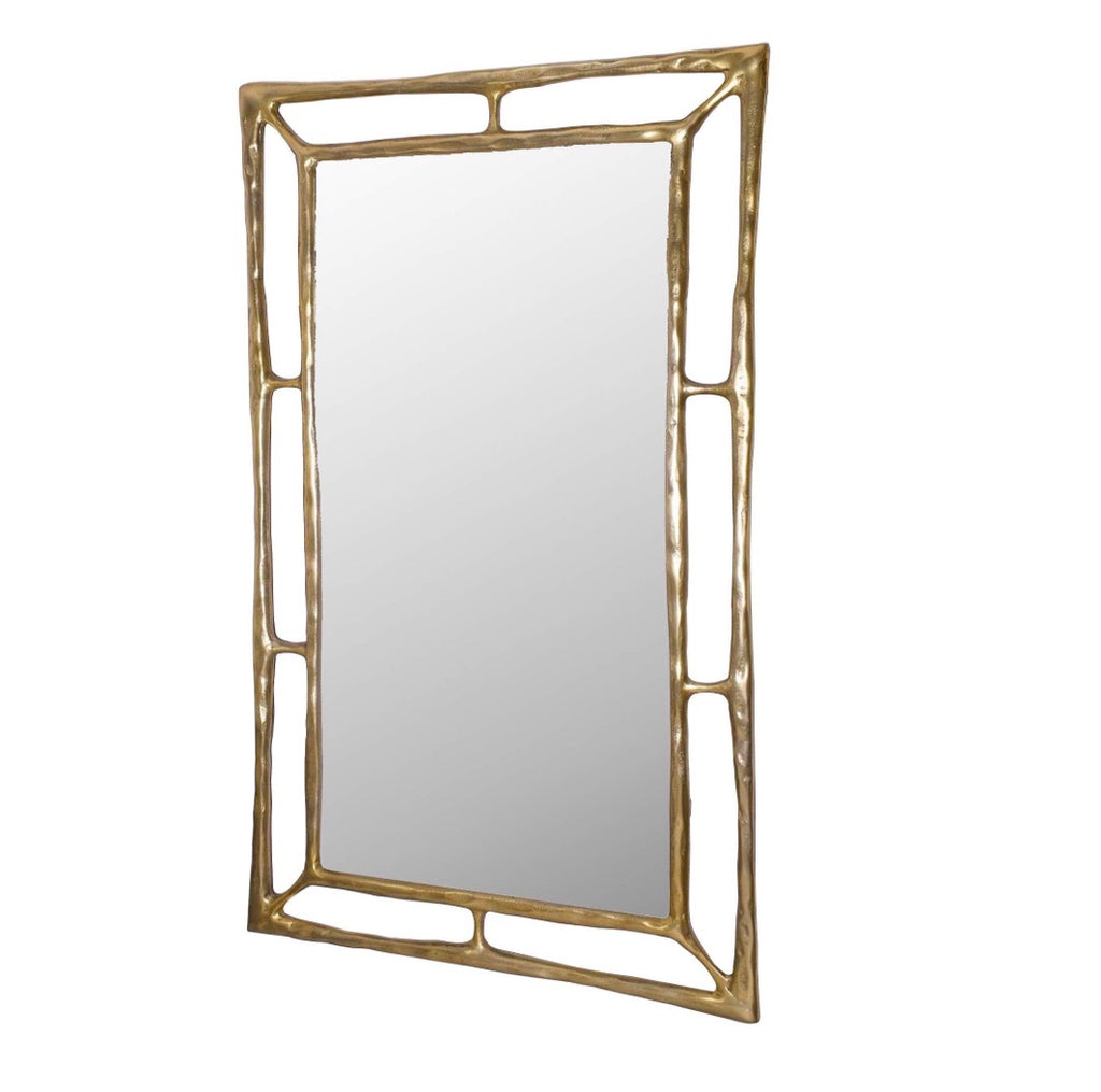 Casa Milano – Brass Rectangular Wall Mirror