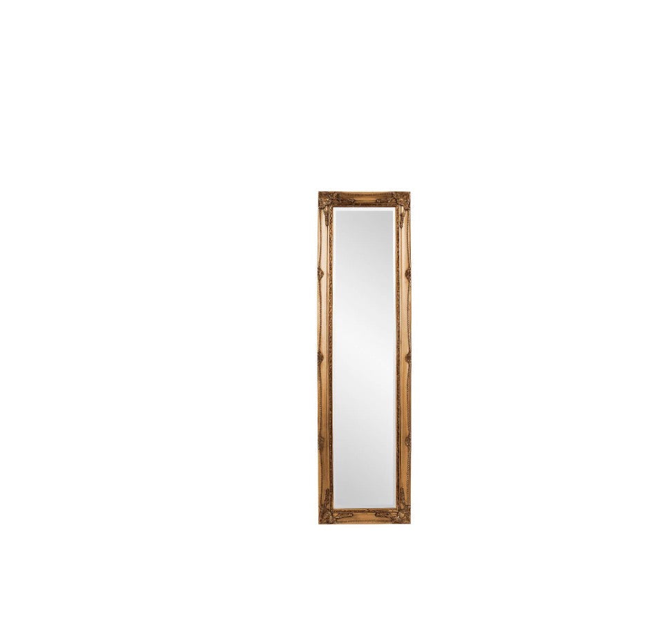 Casa Milano – Queen Ann Antique Gold Floor Mirror