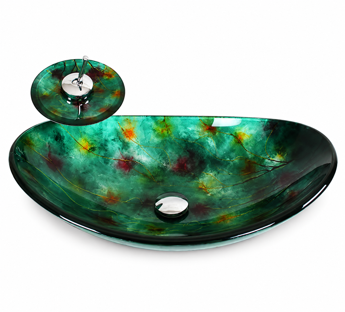 Viviana Tempered Glass Vessel Sink