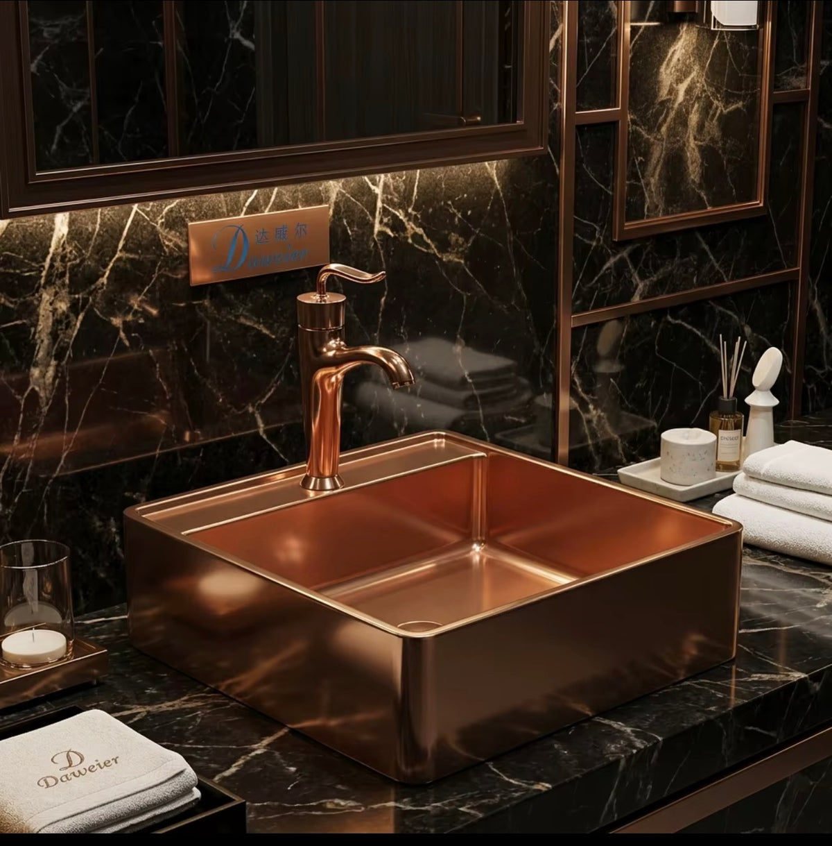 Lucia Brushed 304 Stainless Steel Vessel Sink