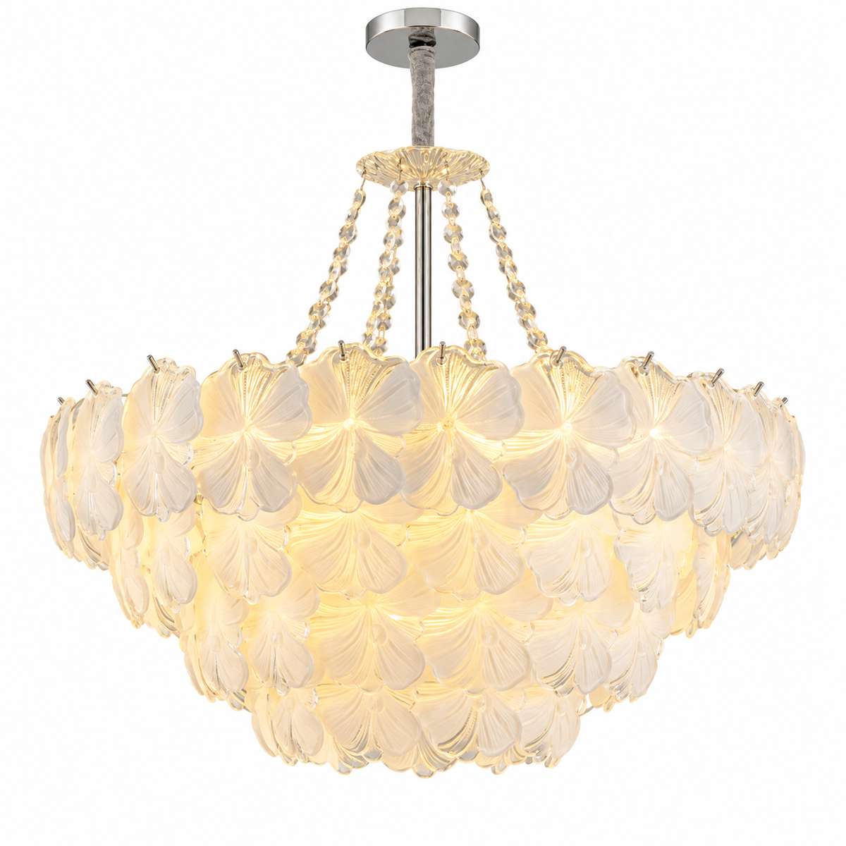 Julliette Iron Glass Chandelier