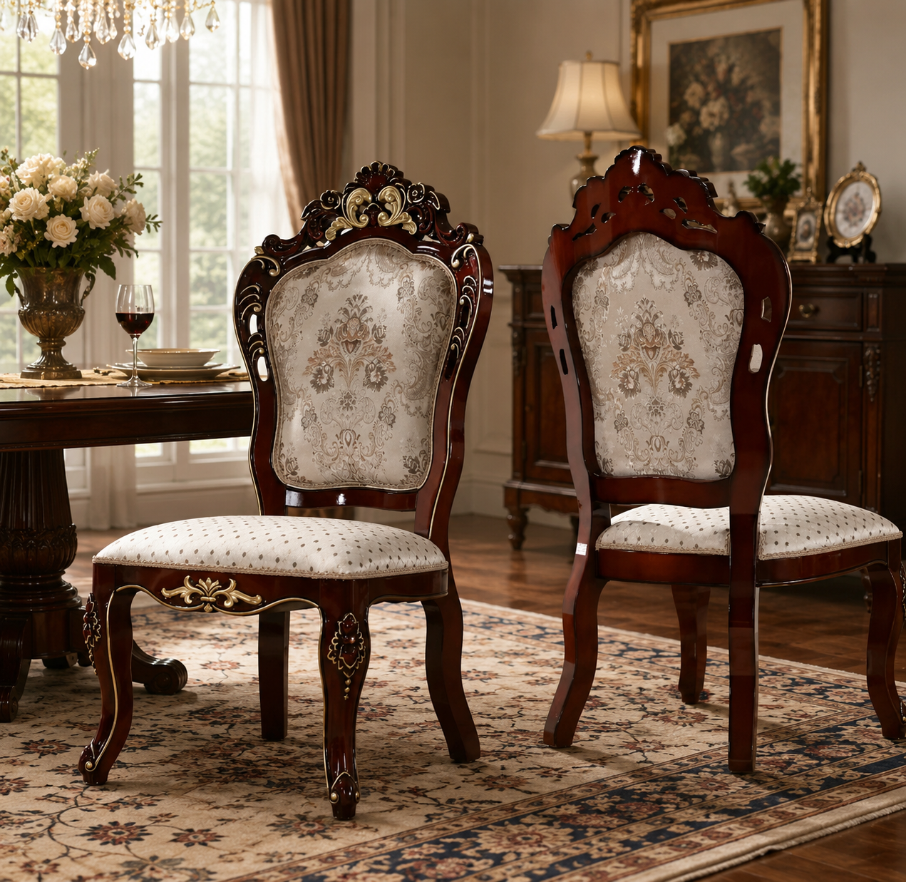 Casa Milano Valentina Royal Dining Chairs – Set of 2