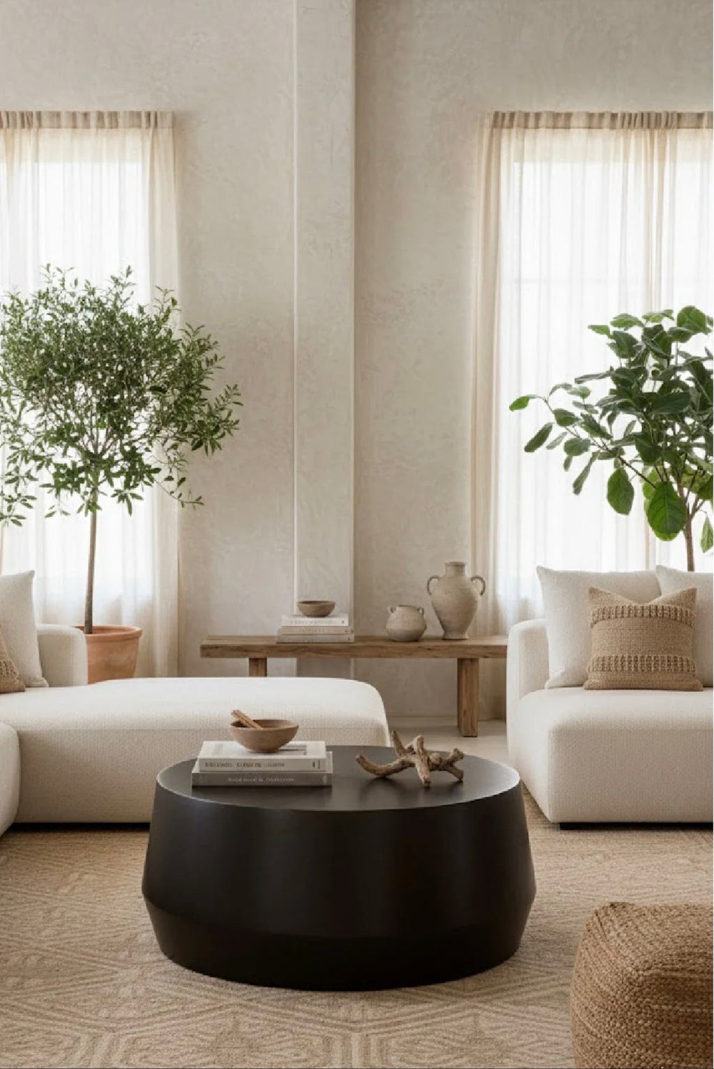 Casa Milano Splendido Etched Aluminum Coffee Table