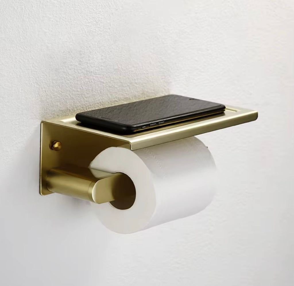 Bellara Brushed Gold 5-Piece Bathroom Hardware Set