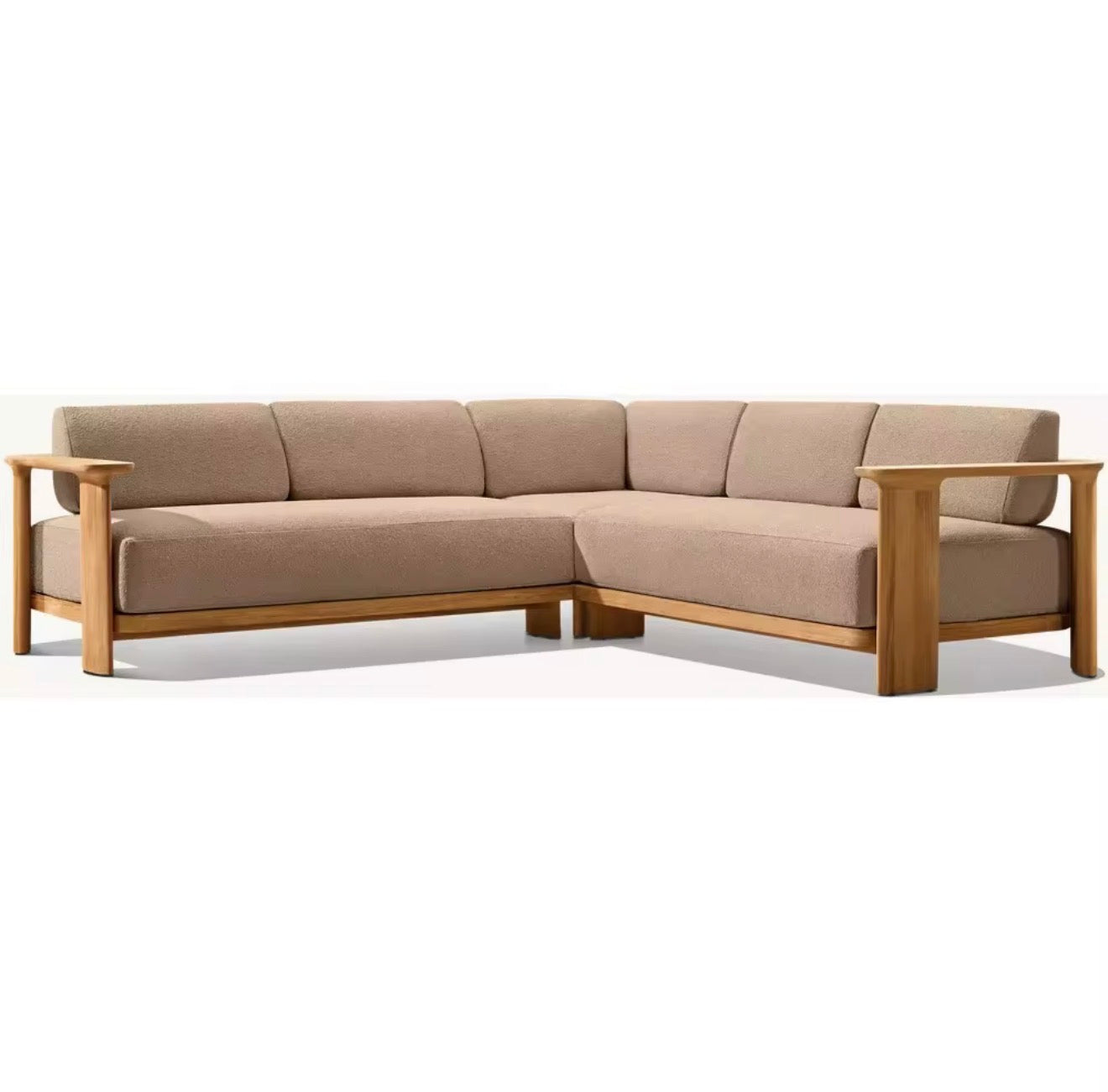 Casa Milano Amalfi Teak L-Shaped Sectional