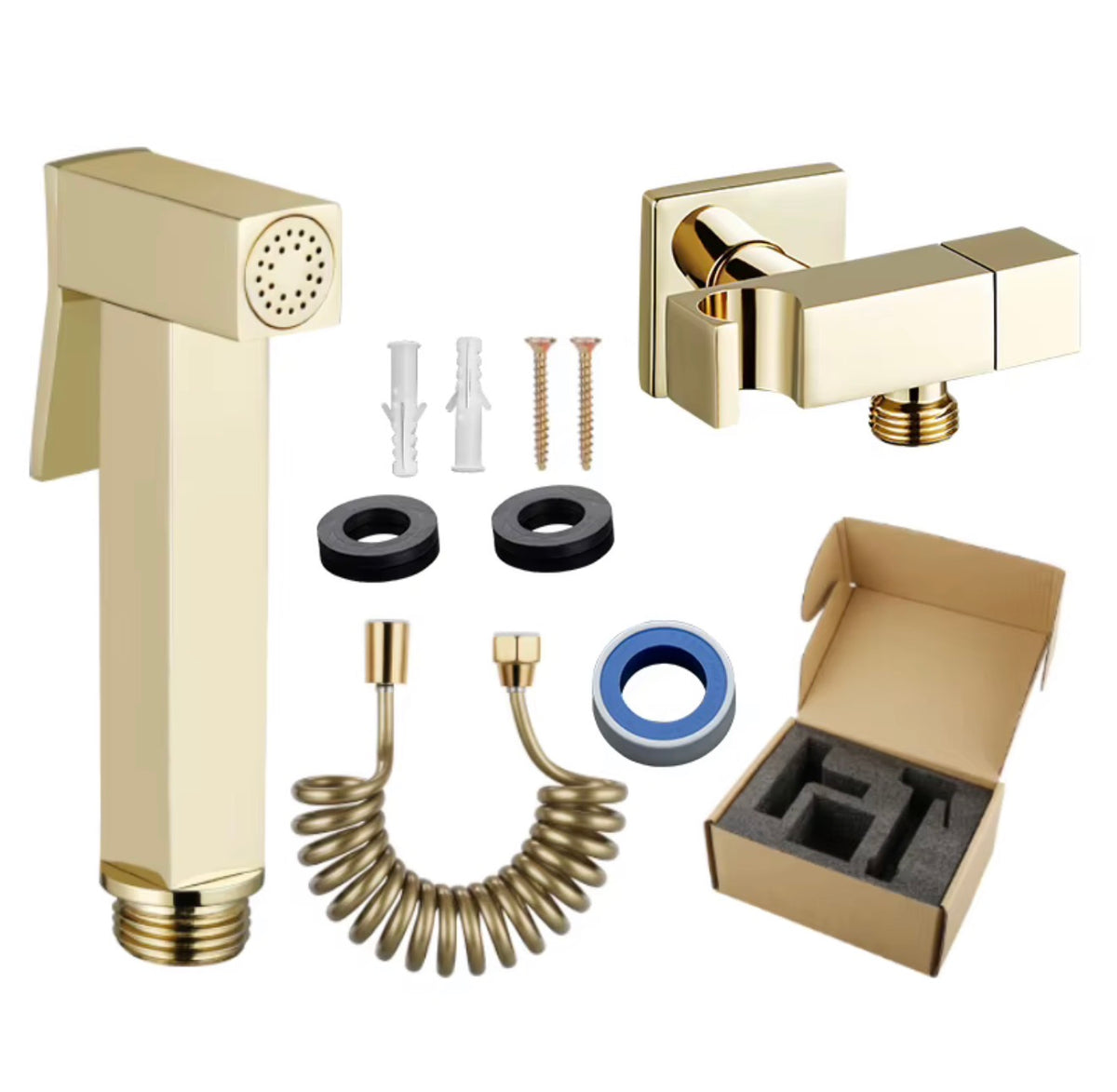 Lucia Wall-Mounted Stainless Steel Bidet Sprayer