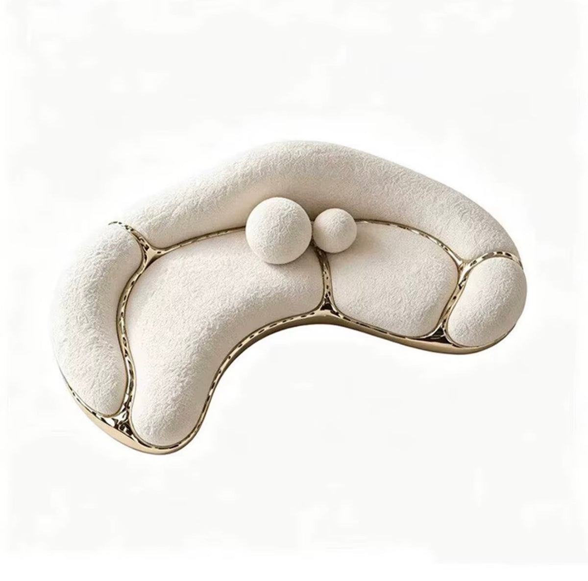 Élan Sculptural Curved Sofa
