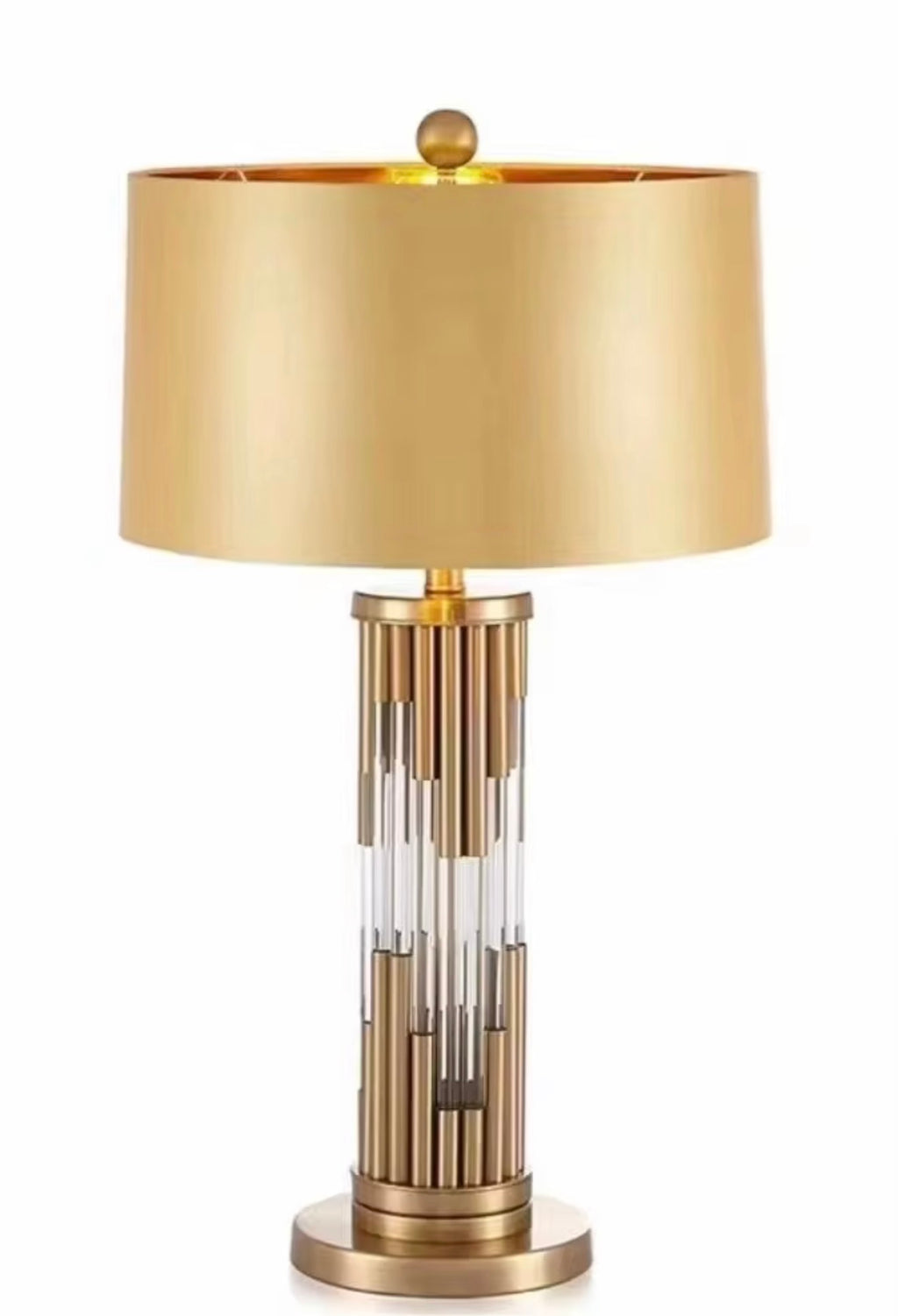 Valentina Crystal Column Table Lamp