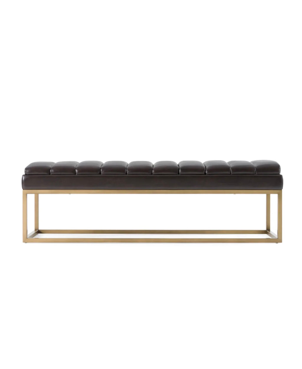 Casa Milano – Brown Vegan Leather Dining Bench