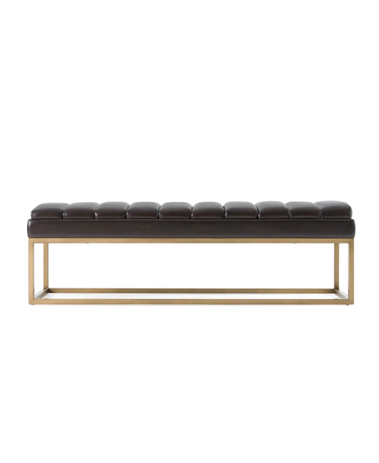 Casa Milano – Brown Vegan Leather Dining Bench