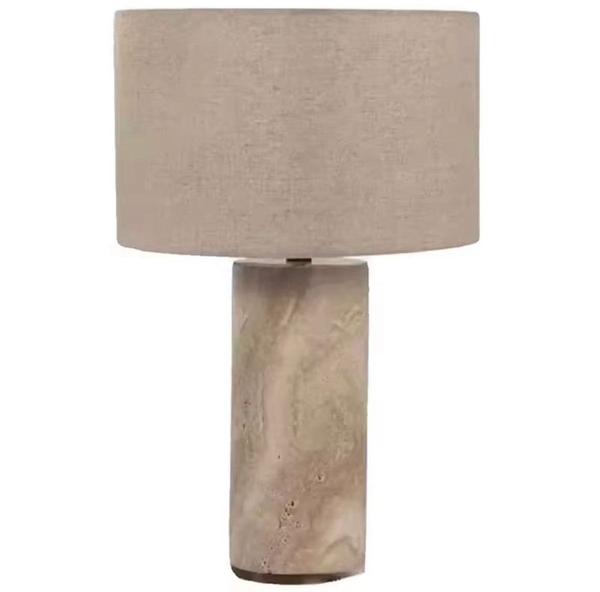 PAMELA TRAVERTINE MARBLE TABLE LAMP