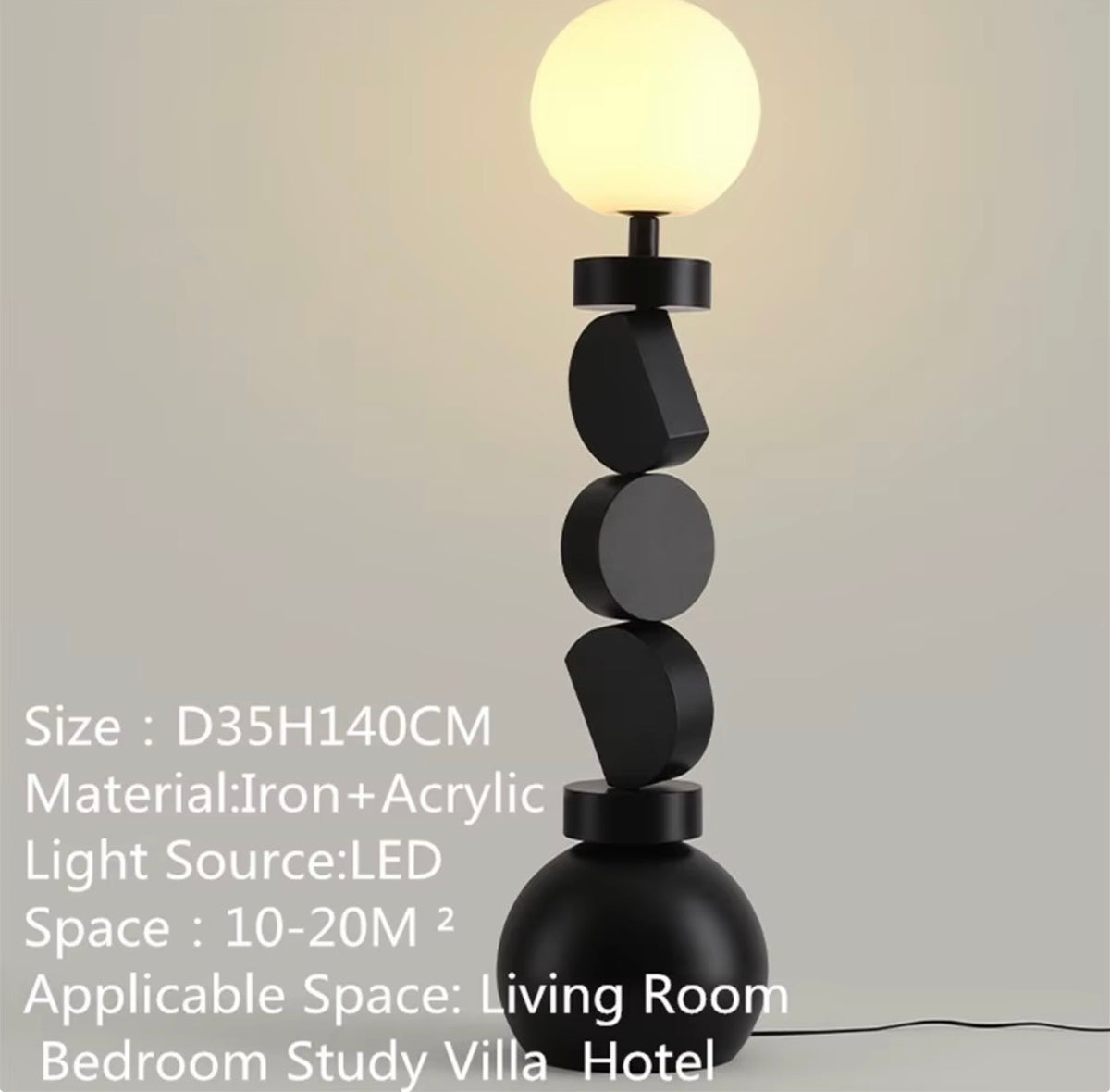 Moonlight Sculpture Floor Lamp