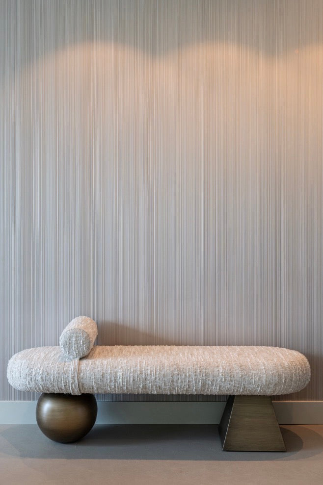 Alexander Jones Sculptural Upholstered Bench