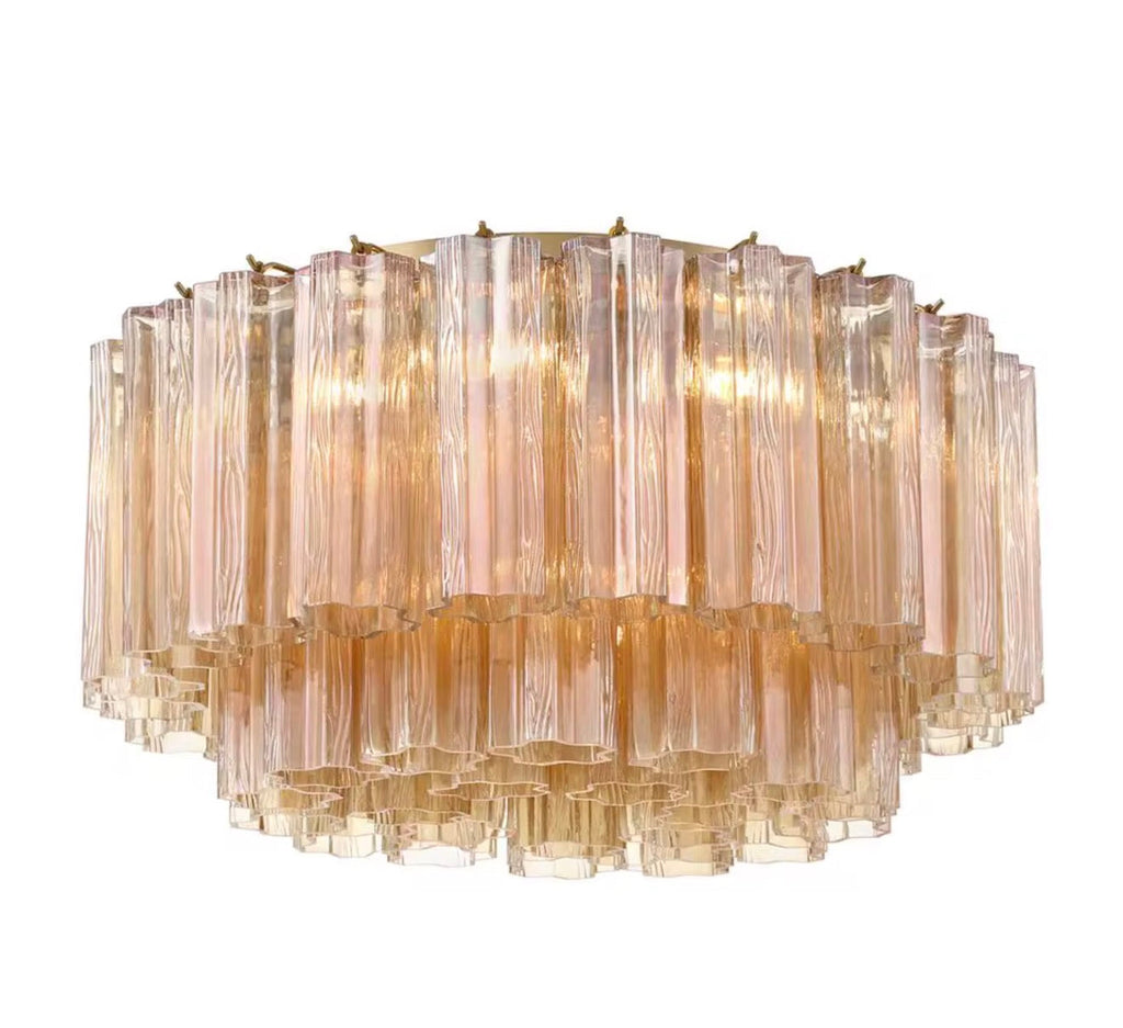 VIRELIA TIERED GLASS FLUSH MOUNT