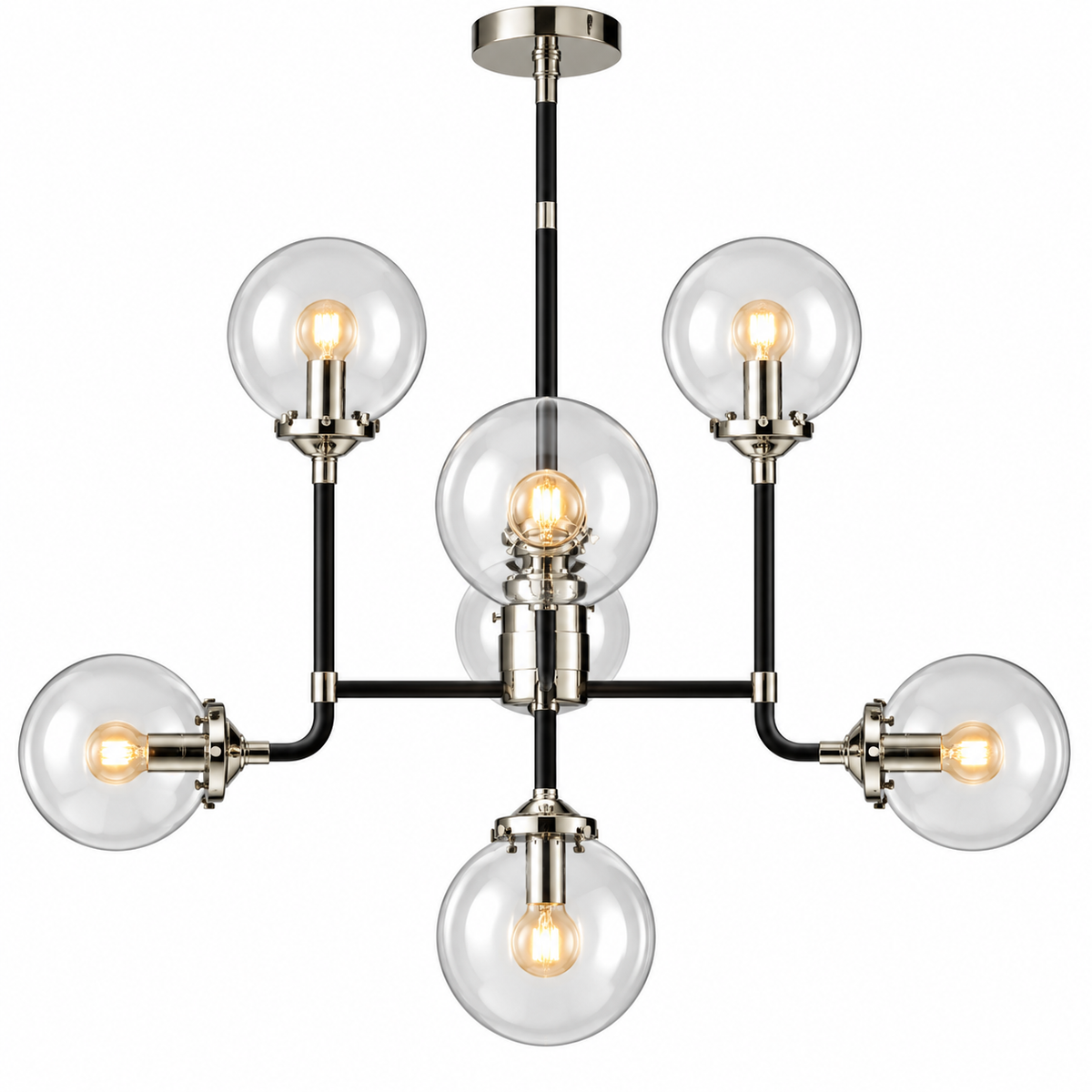 Atmosphere Globe Clear Glass Chandelier