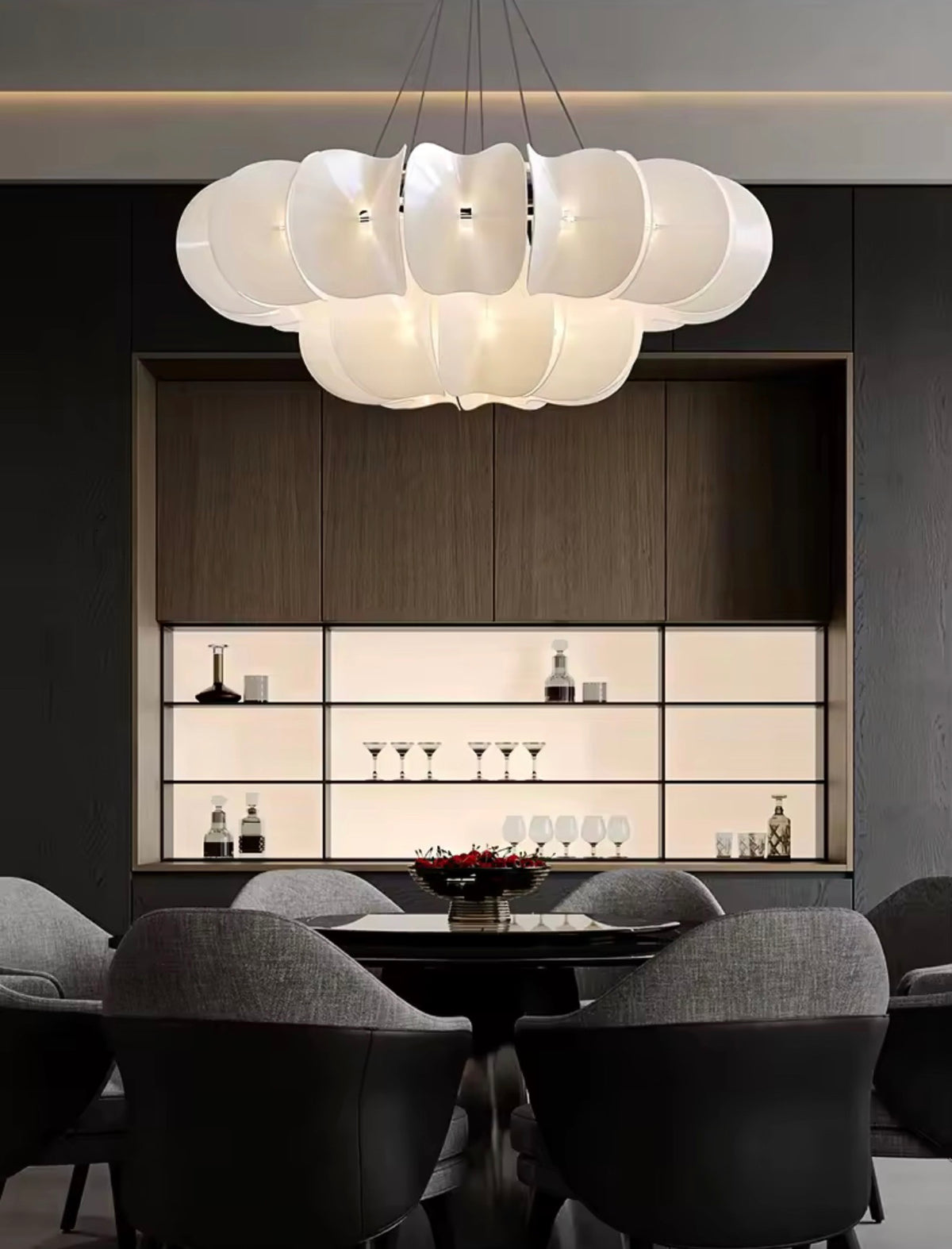 Lumielle Sculptural Acrylic Chandelier