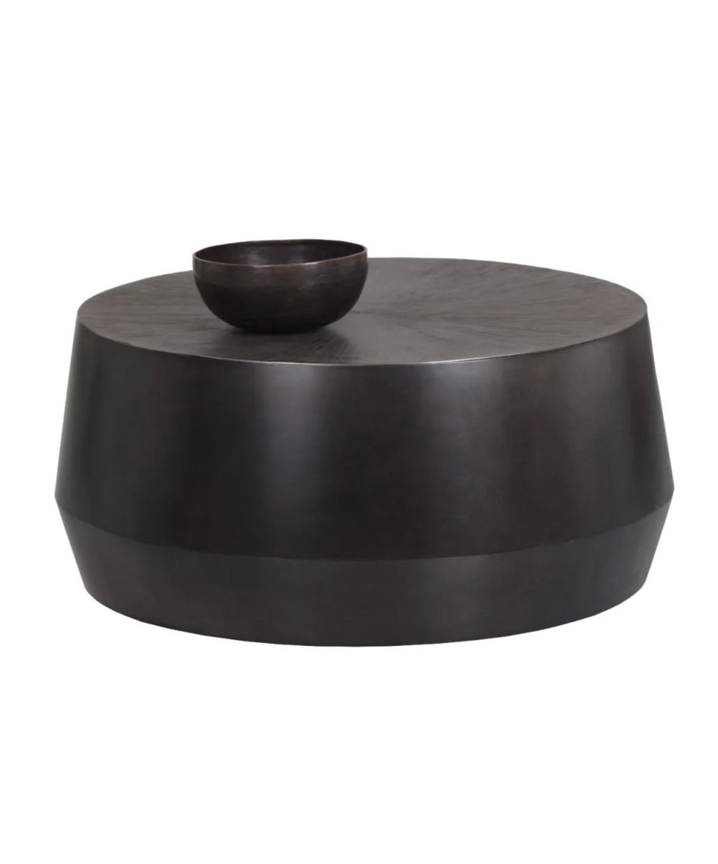 Casa Milano Splendido Etched Aluminum Coffee Table