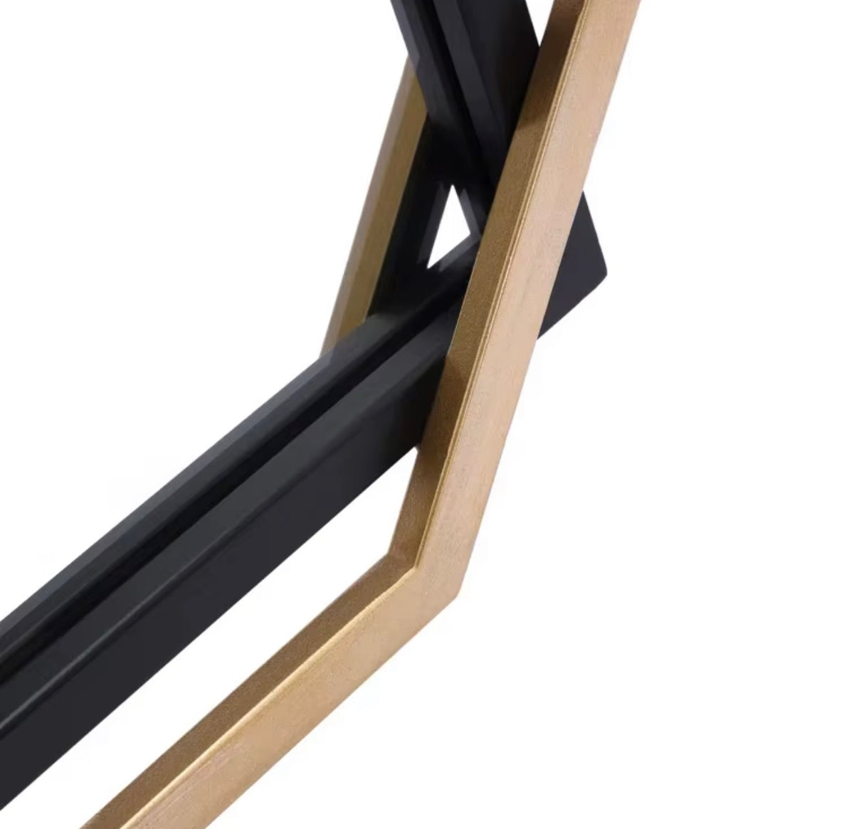 AMALIA GEOMETRIC BLACK & GOLD WALL MIRROR