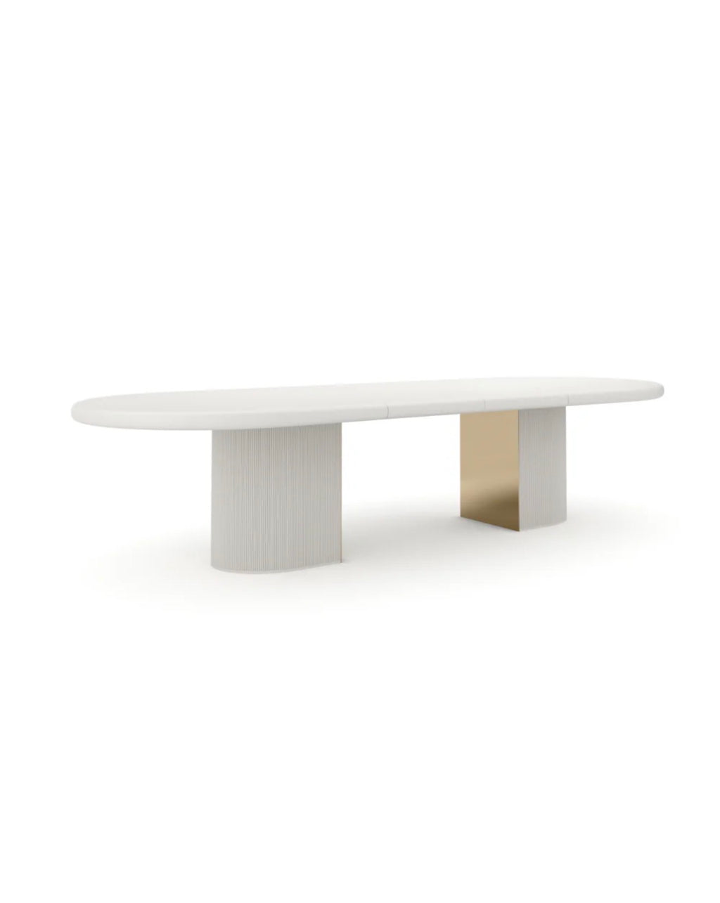 Casa Milano – Caracole Love Oval Extendable Dining Table (Matte Pearl)