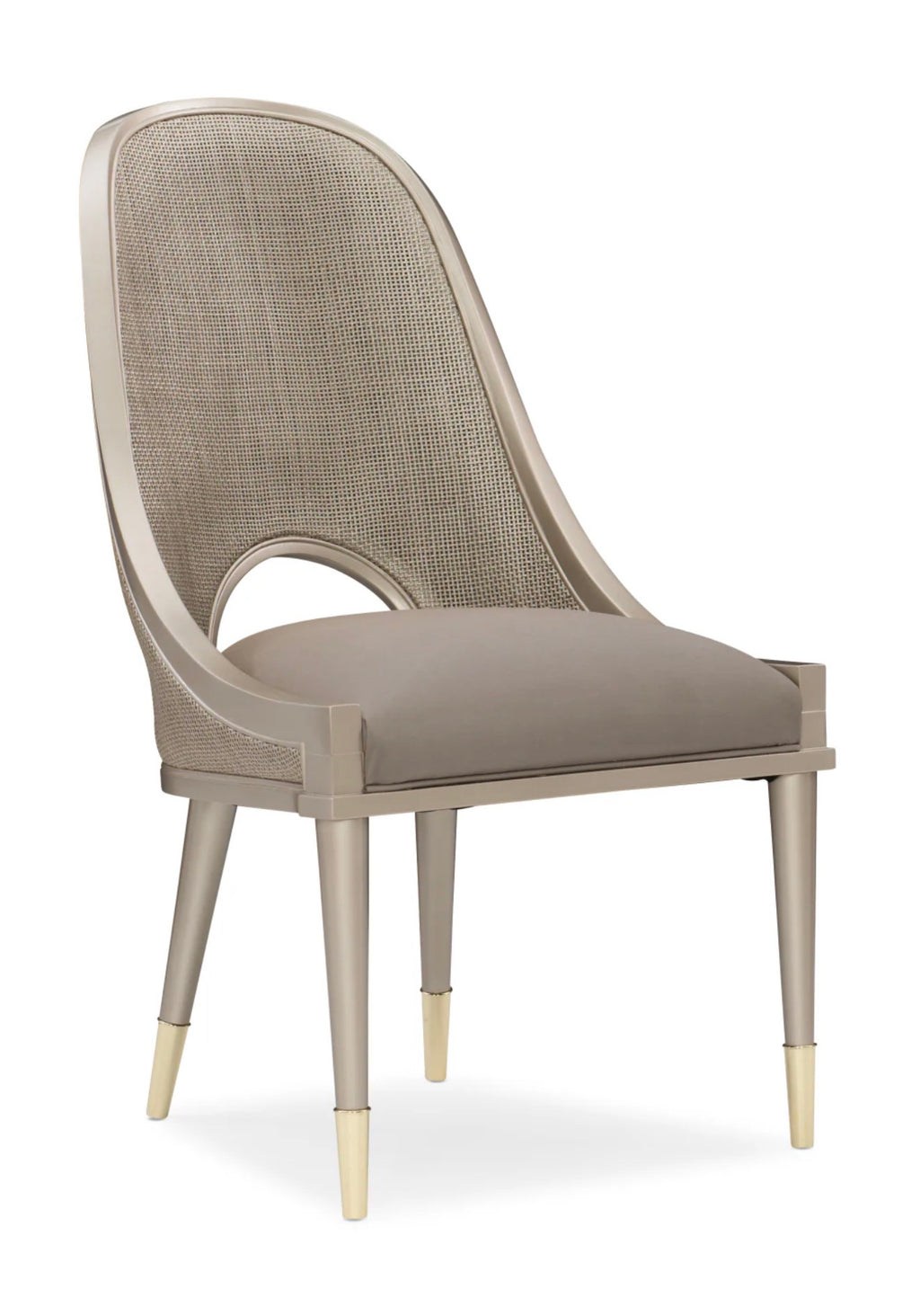 Casa Milano – I Join You Cane Cut-Out Dining Chair (Luxury Accent Dining Chair)