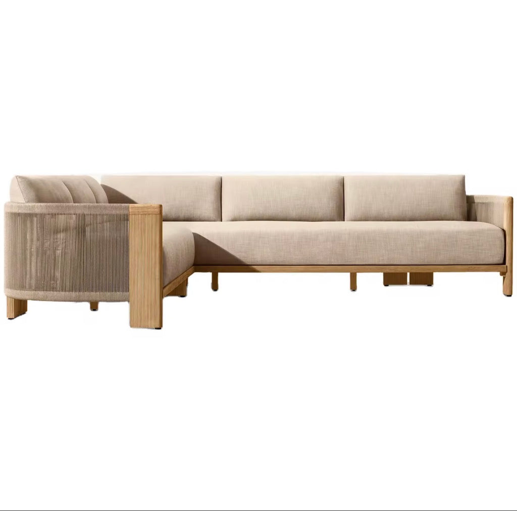 Portofino Luxury Teak Outdoor Sectional by Casa Milano