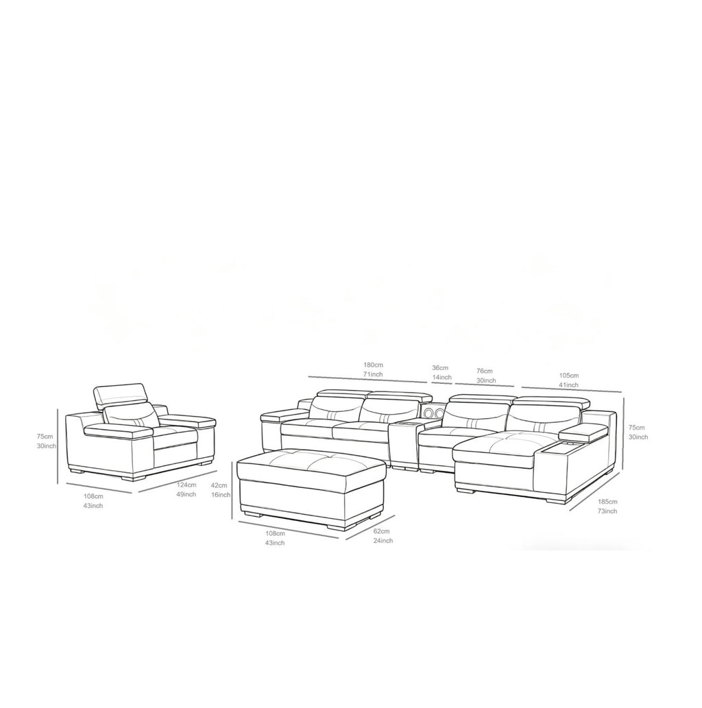Casa Milano – Minerva Signature Sectional Sofa Collection