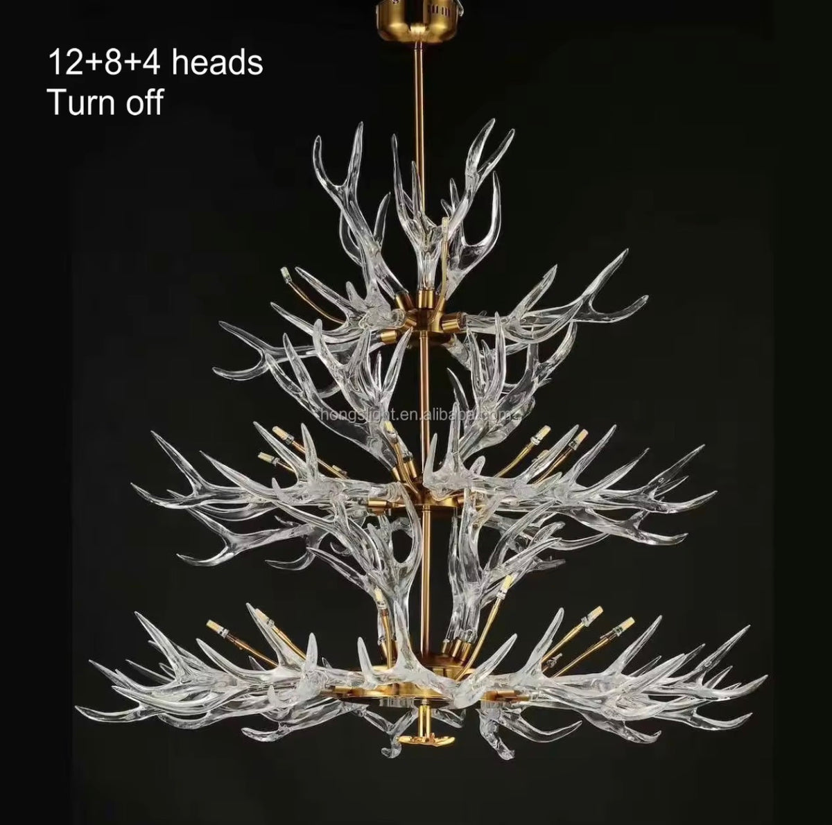 Baldassare Grand Sculptural Antler Chandelier