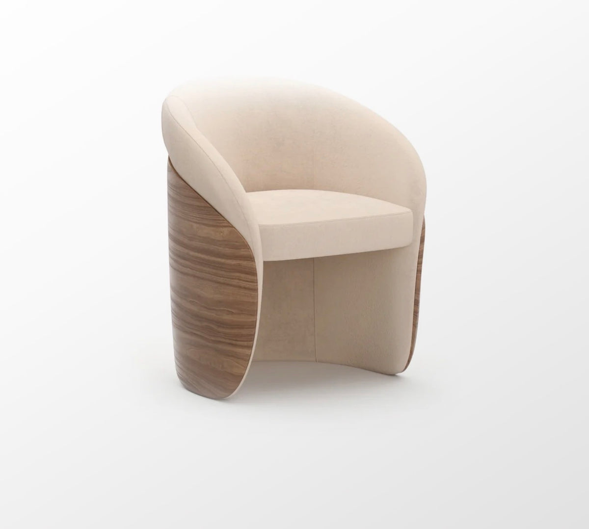 Fleur Wood Back Dining Chair