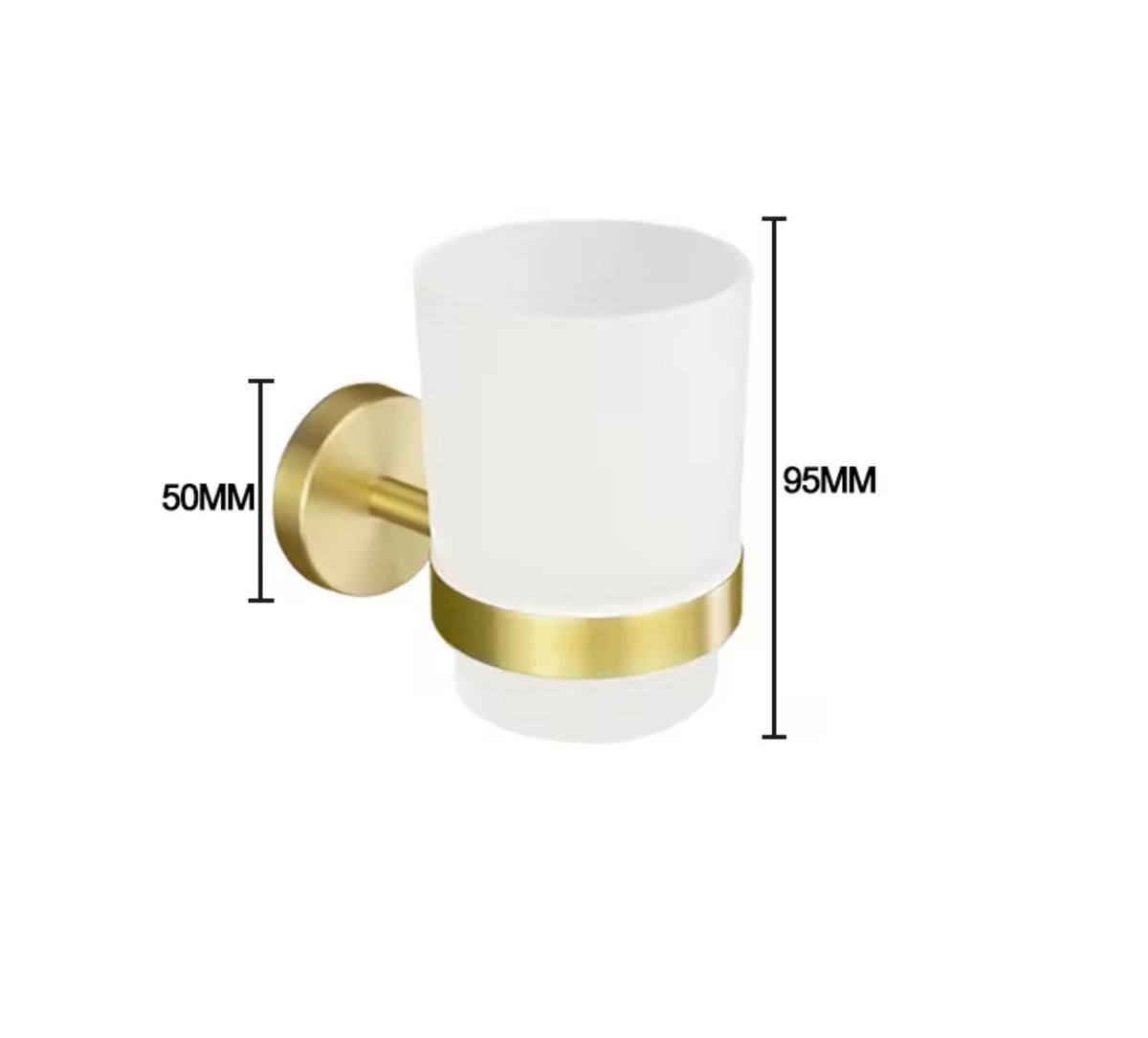 Valeria 8-Piece Brushed Gold Bathroom Hardware Set