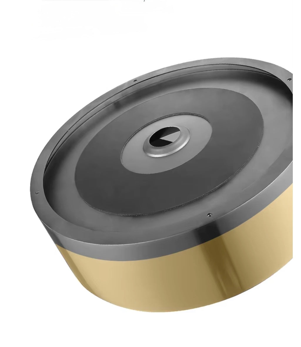 Vittoria Two-Tone Gold & Black Stainless Steel Vessel Sink