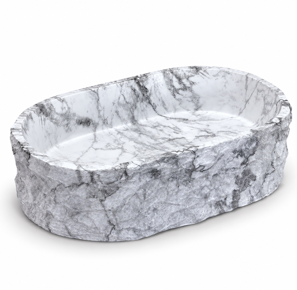 Eloise Sculpted Artificial Stone Resin Vessel Sink