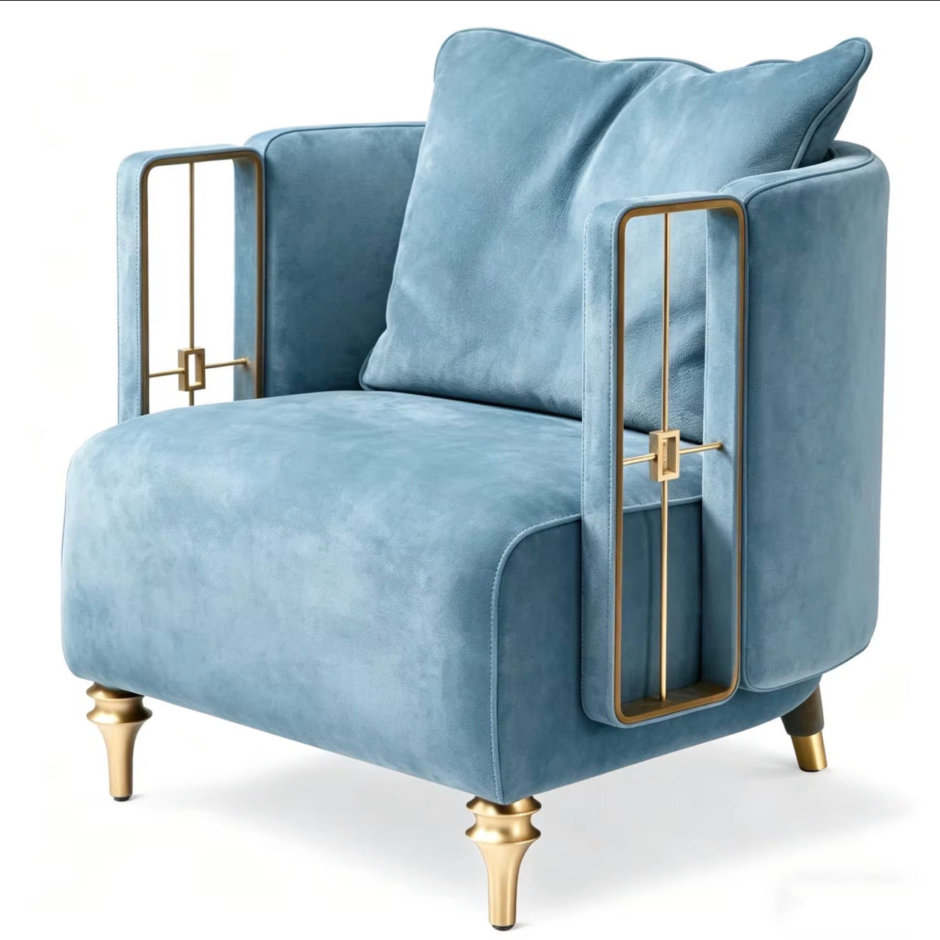 Bellini Scalloped Accent Arm Chair
