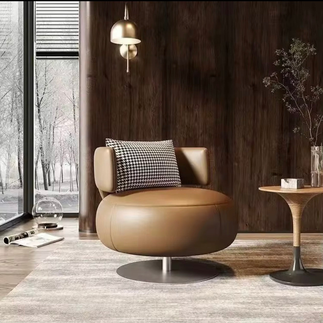 Casa Milano Rivora Swivel Lounge Chairs – Set of 2