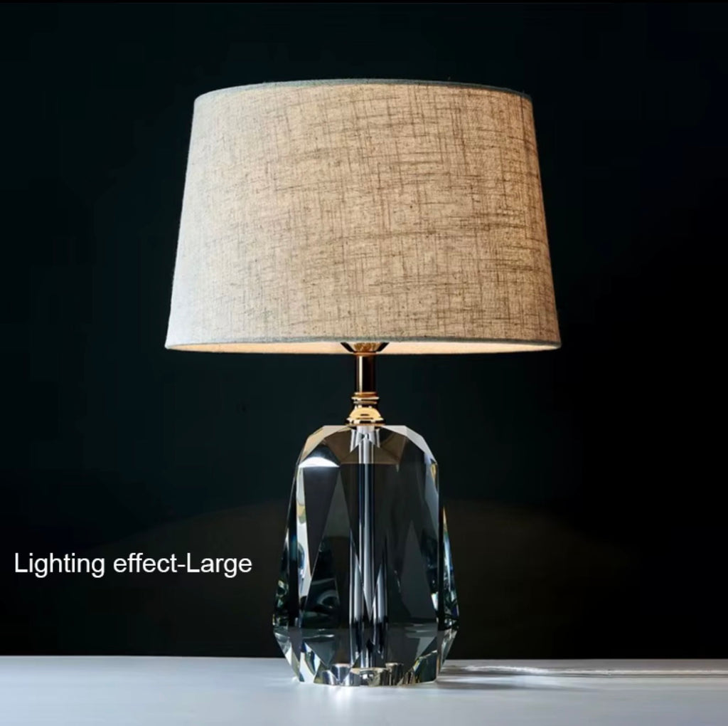 Faceted Crystal Table Lamp