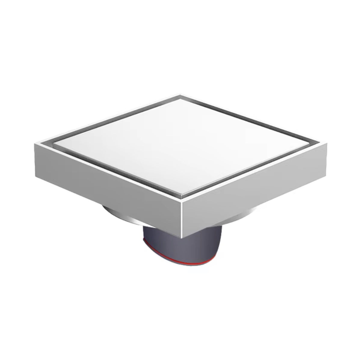 LORENZO BRASS TILE-INSERT FLOOR DRAIN – MATTE BLACK