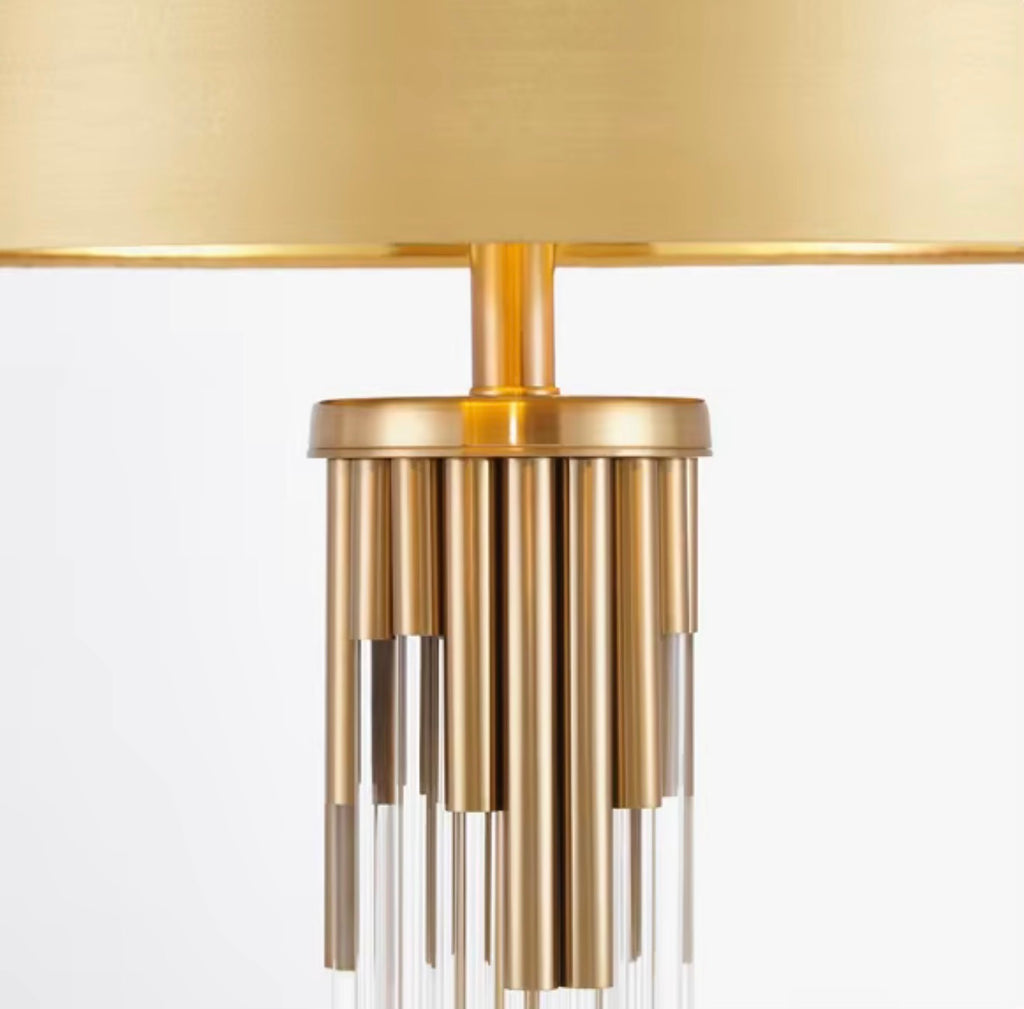 Valentina Crystal Column Table Lamp