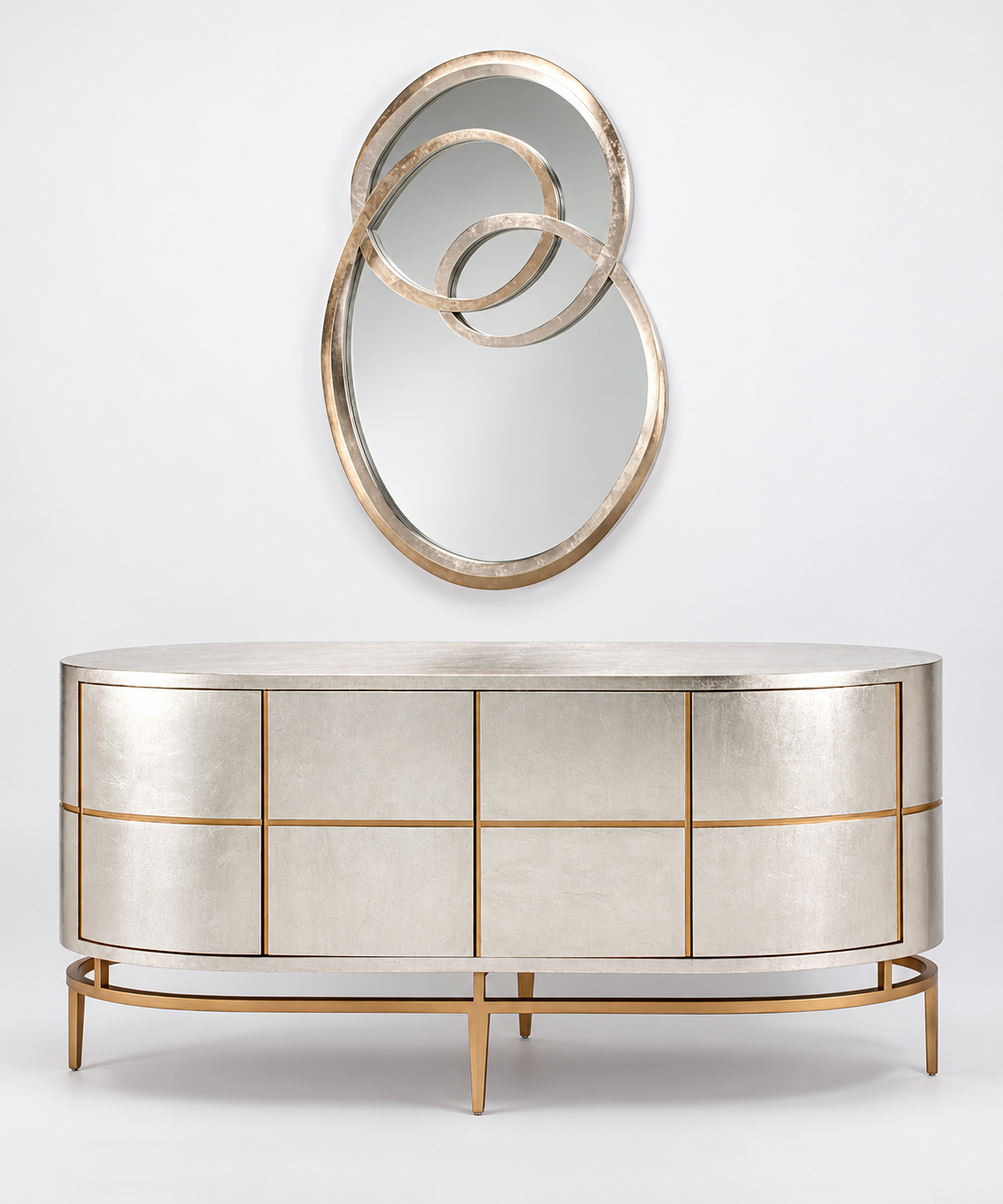 SILVERLEAF OVAL CABINET