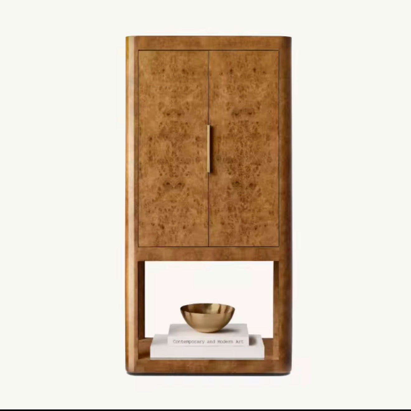 Casa Milano Kensington Burl Wine Cabinet