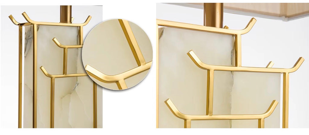 Casa Milano – Aurelia White Marble & Gold Table Lamp