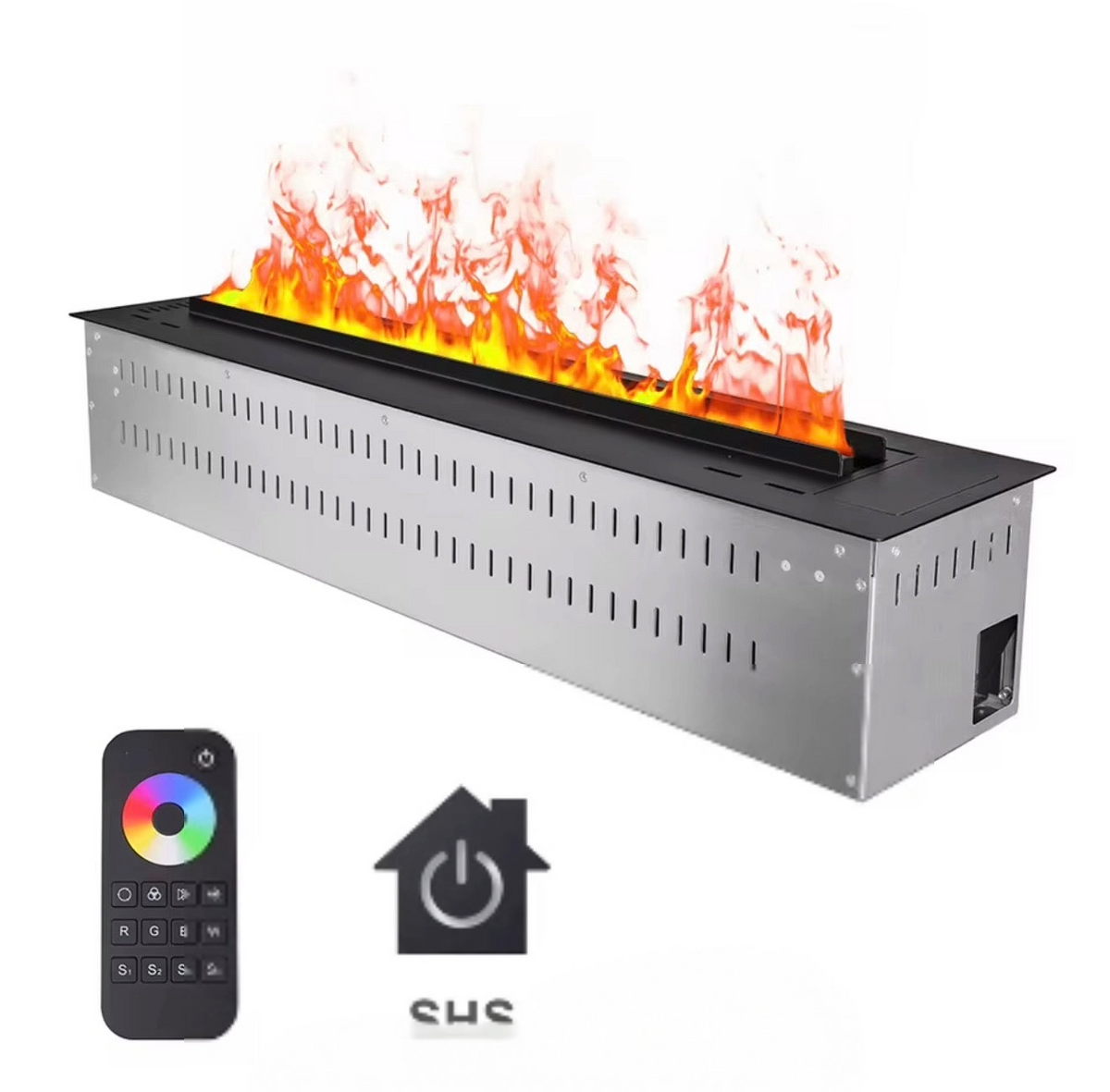 Alessandro 48-Inch 3D Water Vapor Electric Fireplace