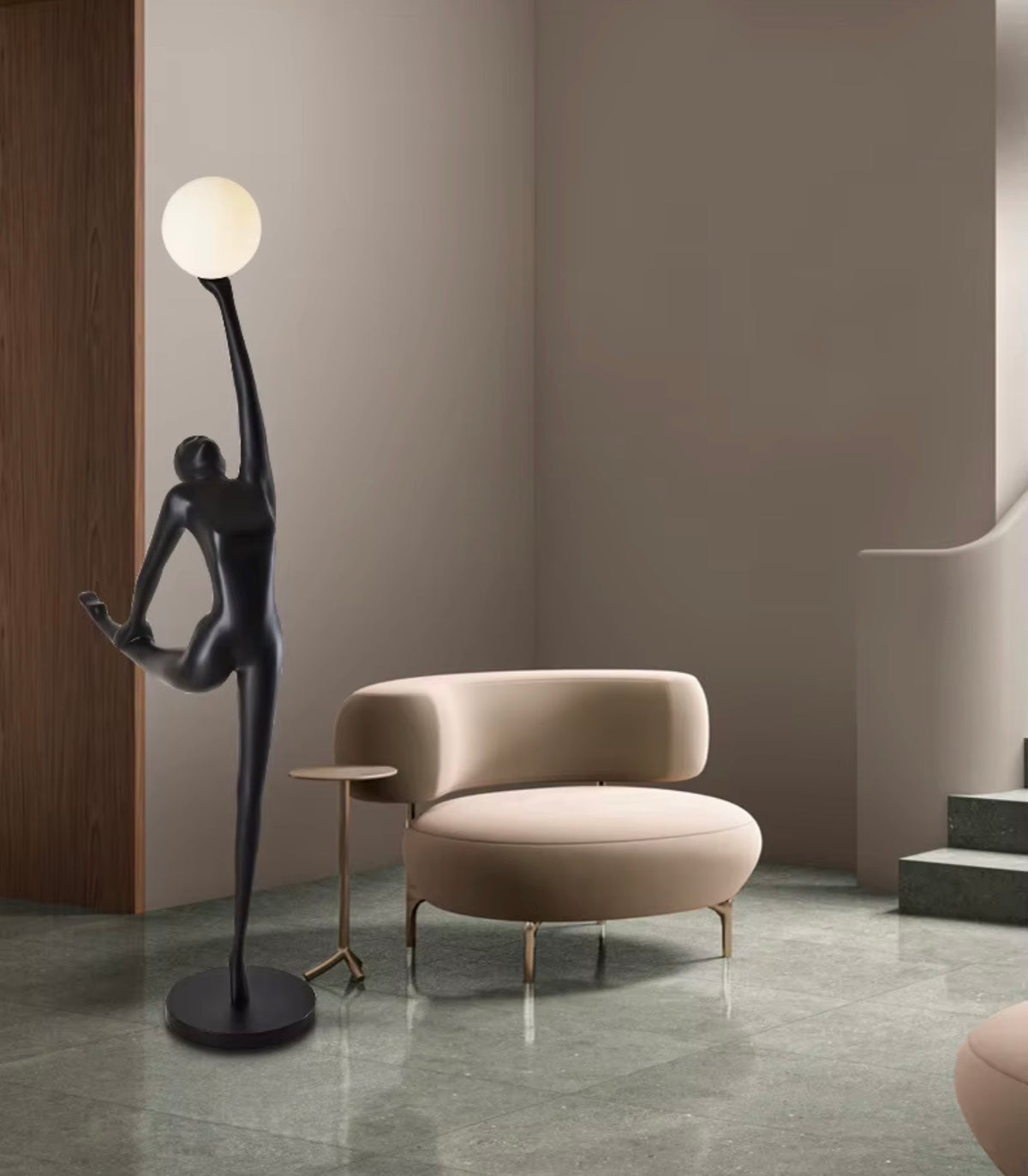 ODETTE SCULPTURAL DANCER FLOOR LAMP