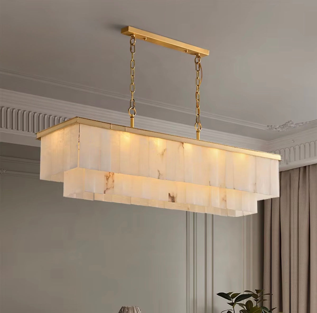 LUCIANA ALABASTER CHANDELIER