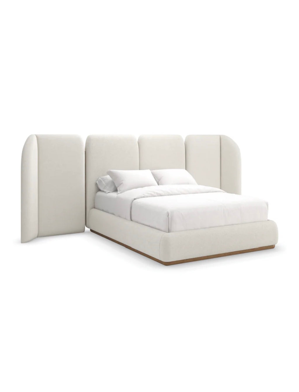 Casa Milano Malta™ Upholstered Bed with Full Winged Headboard (Queen & King)
