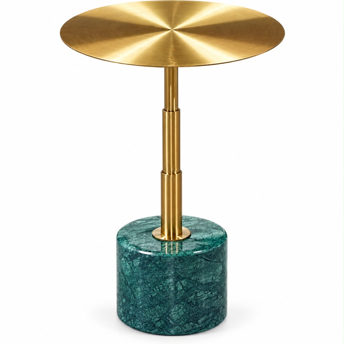 Cannes Marble & Metal Accent Table