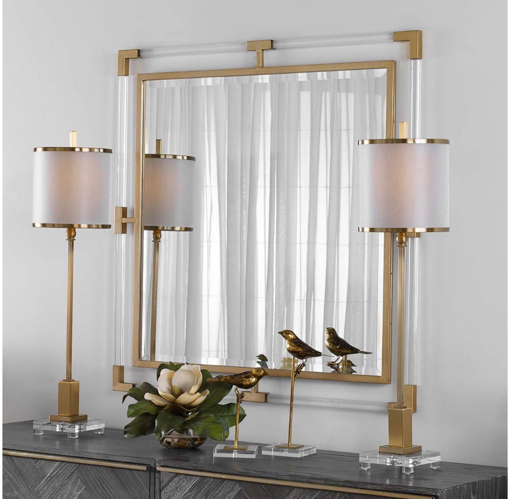 Casa Milano – Balkan 40” Square Gold Leaf Wall Mirror